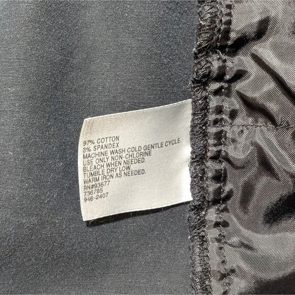 Worthington Curvy Fit Wide Leg Pants Cotton Stretch Relaxed Trousers Black 22W - Picture 8 of 8